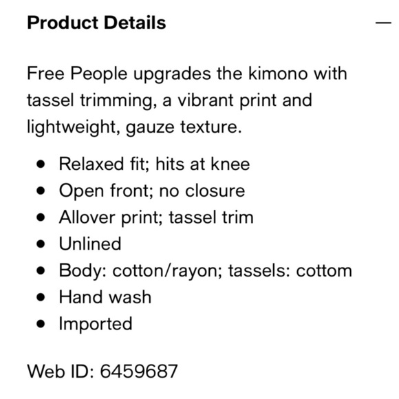 Free People bali Wrapped in Blooms Tassel Trim Wrap kimono #14 - Picture 2 of 9